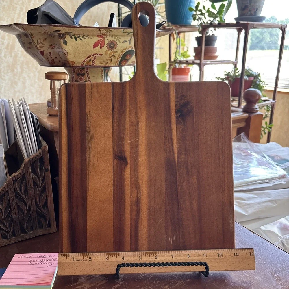 Vintage Wood Cutting Board Hanger Craft Cheese Bread charcuterie